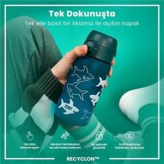 ION8 - Çocuk Suluk - Köpekbalığı - 350 Ml - Sızdırmaz - BPA İçermeyen