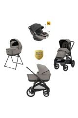 Inglesina Aptica XT Glam Bebek Arabası Darwin Recline Evo 4'lü Sistem - Tundra Beige