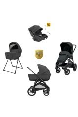 Inglesina Aptica XT Glam Bebek Arabası Darwin Recline Evo 4'lü Sistem - Magnet Grey