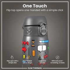 ION8 - İnce Su Termosu - Oyuncu - 500 Ml - Sızdırmaz