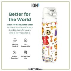 ION8 - İnce Su Termosu - Futbol - 500 Ml - Sızdırmaz