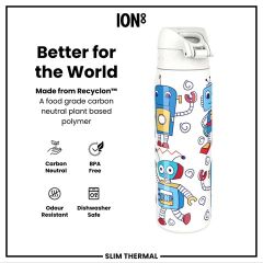 ION8 - İnce Su Termosu - Robotlar - 500 Ml - Sızdırmaz