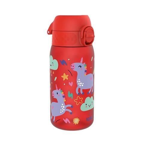 ION8 - Çocuk Suluk - Kırmızı Unicorn - 350 Ml - Sızdırmaz - BPA İçermeyen