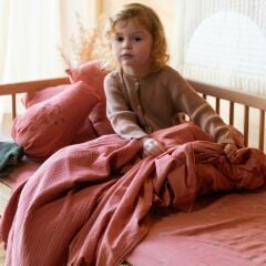 Nobodinoz Wabi Sabi Desenli Çarşaf, Blossom Rosewood