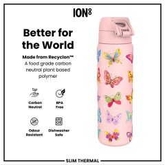 ION8 - İnce Su Termosu - Kelebek - 500 Ml - Sızdırmaz