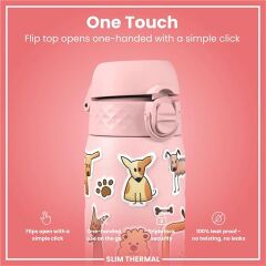 ION8 - İnce Su Termosu - Köpekler - 500 Ml - Sızdırmaz