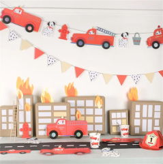 Meri Meri - Fire Truck Garland - İtfaiye Asılan Süs