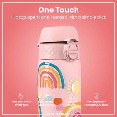 ION8 - İnce Su Termosu - Gökkuşağı - 500 Ml - Sızdırmaz