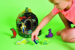 FLOSS & ROCK Ahşap Figürlü Oyun Kutuları / Dino