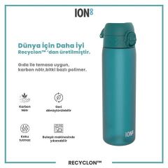 ION8 - İnce Suluk - Deniz Mavisi - 500 Ml - Sızdırmaz - BPA İçermeyen