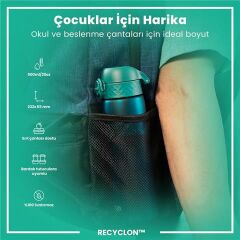 ION8 - İnce Suluk - Deniz Mavisi - 500 Ml - Sızdırmaz - BPA İçermeyen
