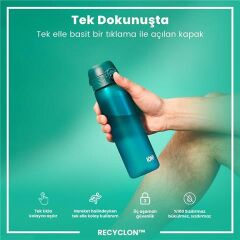 ION8 - İnce Suluk - Deniz Mavisi - 500 Ml - Sızdırmaz - BPA İçermeyen