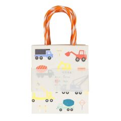 Meri Meri - Construction Party Bag - İnşaat Parti Çantaları - 8'Li