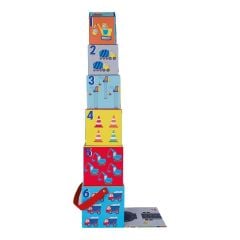 Floss & Rock Ahşap Figürlü Küpler / Constructıon