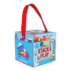 Floss & Rock Ahşap Figürlü Küpler / Constructıon