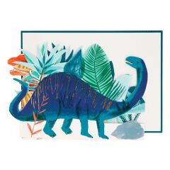 Meri Meri - Dinosaur Concertina Card - Dinozor Tebrik Kartı