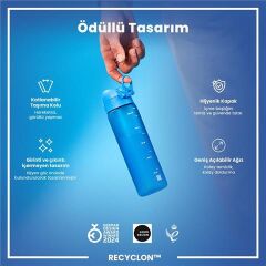 ION8 - İnce Suluk - Mavi - 500 Ml - Sızdırmaz - BPA İçermeyen