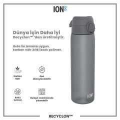 ION8 - İnce Suluk - Gri - 500 Ml - Sızdırmaz - BPA İçermeyen