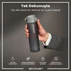 ION8 - İnce Suluk - Gri - 500 Ml - Sızdırmaz - BPA İçermeyen