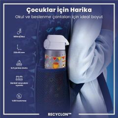 ION8 - İnce Suluk - Futbol - 500 Ml - Sızdırmaz - BPA İçermeyen