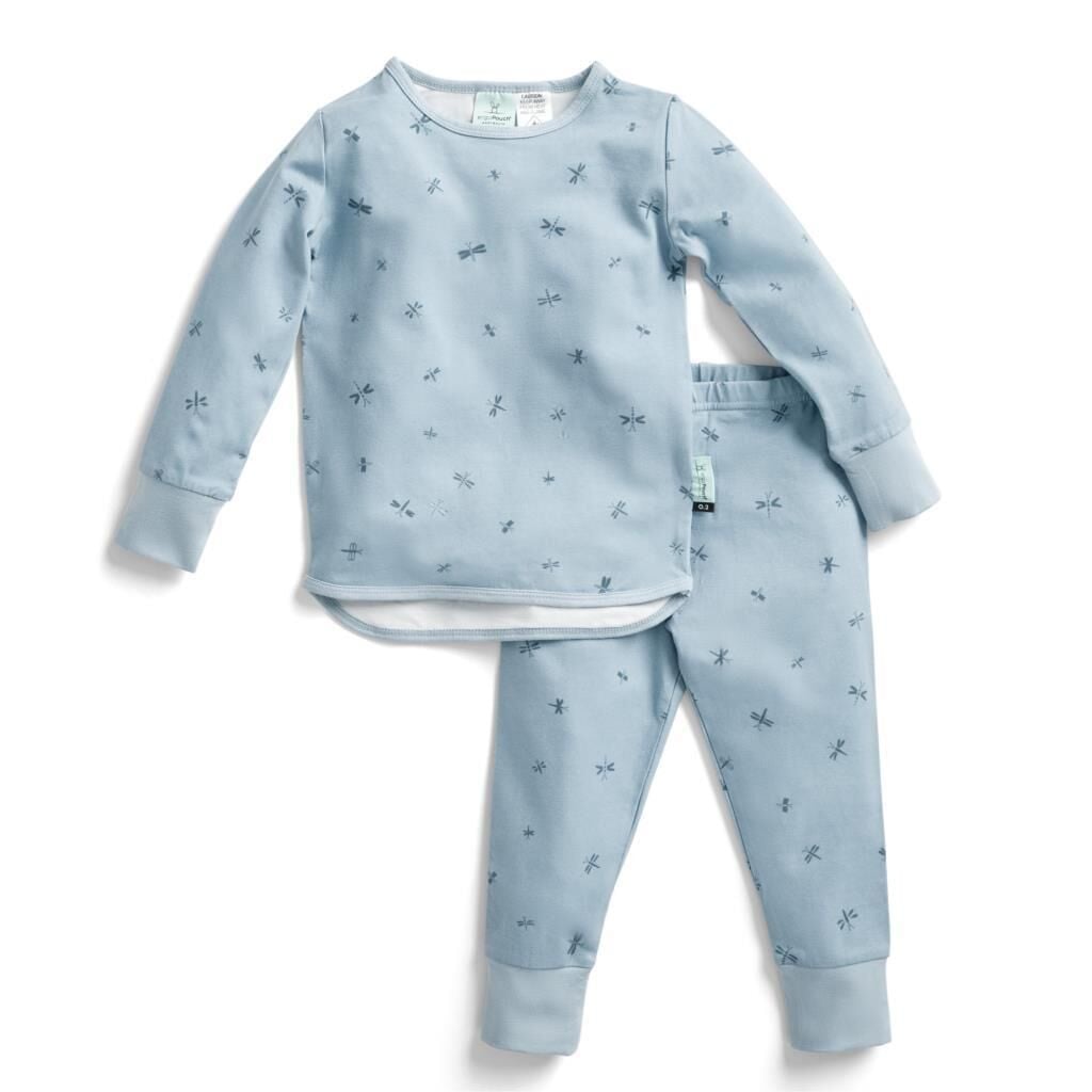 Ergo Pouch Organik Pamuklu 2 Parça Uzun Pijama (1.0 TOG), Dragonflies