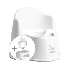BabyBjörn Koltuk Oturak & Klozet Adaptörü & Banyo Basamağı Tuvalet Eğitimi Seti / White
