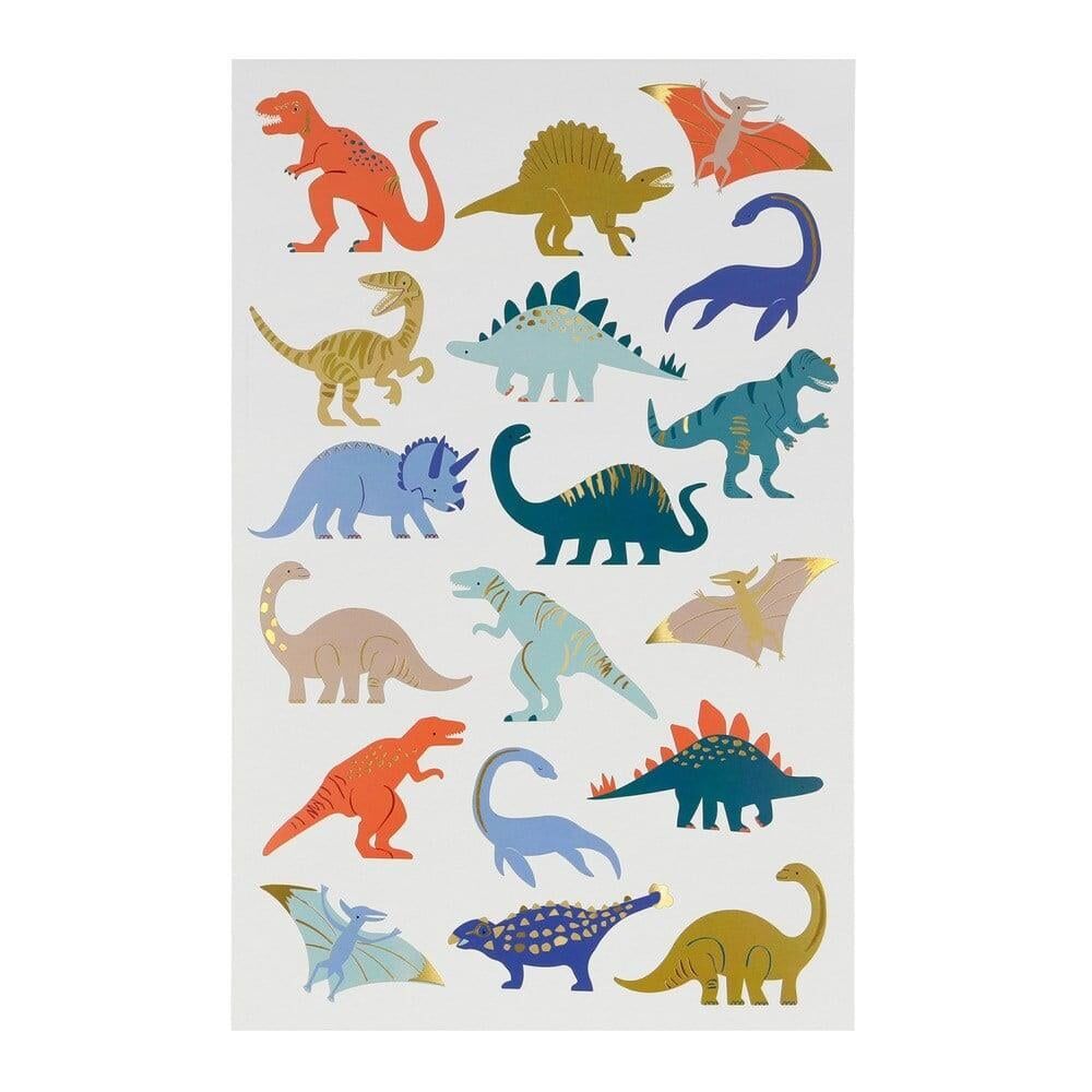 Meri Meri - Dinosaurs Tattoo Sheets - Dinozor Geçici Dövmeleri -2'Li