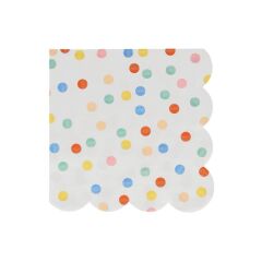 Meri Meri - Colourful Pattern Large Napkins - Renkli Desenler Peçeteler - L - 16'Lı