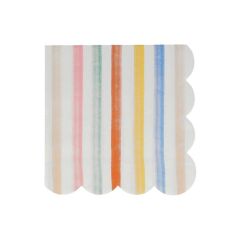 Meri Meri - Colourful Pattern Large Napkins - Renkli Desenler Peçeteler - L - 16'Lı