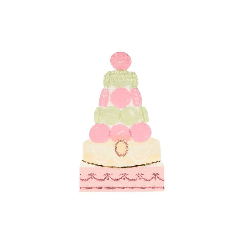 Meri Meri - Ladurée Paris Macaron Pyramid Napkins - Ladurée Paris Makaron Piramit Peçeteler - 16'Lı