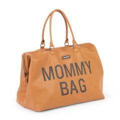 Mommy Bag, Anne Bebek Bakım Çantası, Kahverengi Deri