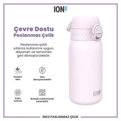 ION8 - Paslanmaz Çelik Çocuk Suluk - Leylak - 400 Ml - Sızdırmaz
