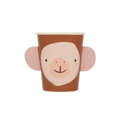 Meri Meri - Animal Parade Character Cups - Hayvan Geçit Töreni Bardaklar - 8'Li