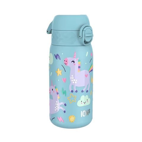 ION8 - Paslanmaz Çelik Çocuk Suluk - Mavi Unicorn - 400 Ml - Sızdırmaz