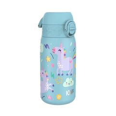 ION8 - Paslanmaz Çelik Çocuk Suluk - Mavi Unicorn - 400 Ml - Sızdırmaz