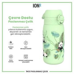 ION8 - Paslanmaz Çelik Çocuk Suluk - Panda - 400 Ml - Sızdırmaz