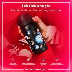 ION8 - Paslanmaz Çelik Çocuk Suluk - Uzay - 400 Ml - Sızdırmaz