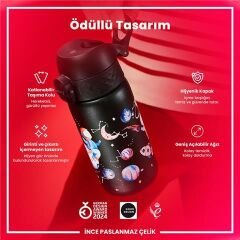ION8 - Paslanmaz Çelik Çocuk Suluk - Uzay - 400 Ml - Sızdırmaz