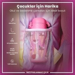 ION8 - Paslanmaz Çelik Çocuk Suluk - Dondurma - 400 Ml - Sızdırmaz
