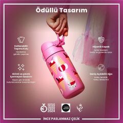 ION8 - Paslanmaz Çelik Çocuk Suluk - Dondurma - 400 Ml - Sızdırmaz