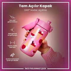ION8 - Paslanmaz Çelik Çocuk Suluk - Dondurma - 400 Ml - Sızdırmaz