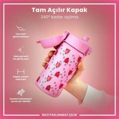 ION8 - Paslanmaz Çelik Çocuk Suluk - Uğur Böceği- 400 Ml - Sızdırmaz