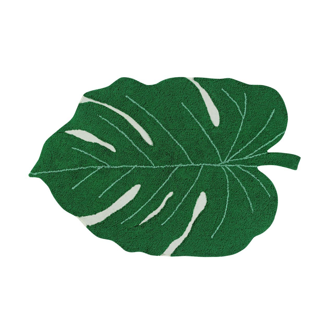 Yaprak Desenli Monstera Halı Yeşil
