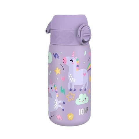 ION8 - Paslanmaz Çelik Çocuk Suluk - Mor Unicorn - 400 Ml - Sızdırmaz