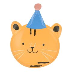 Meri Meri - Animal Parade Die Cut Plates - Hayvan Geçit Töreni Tabaklar (8'Li)