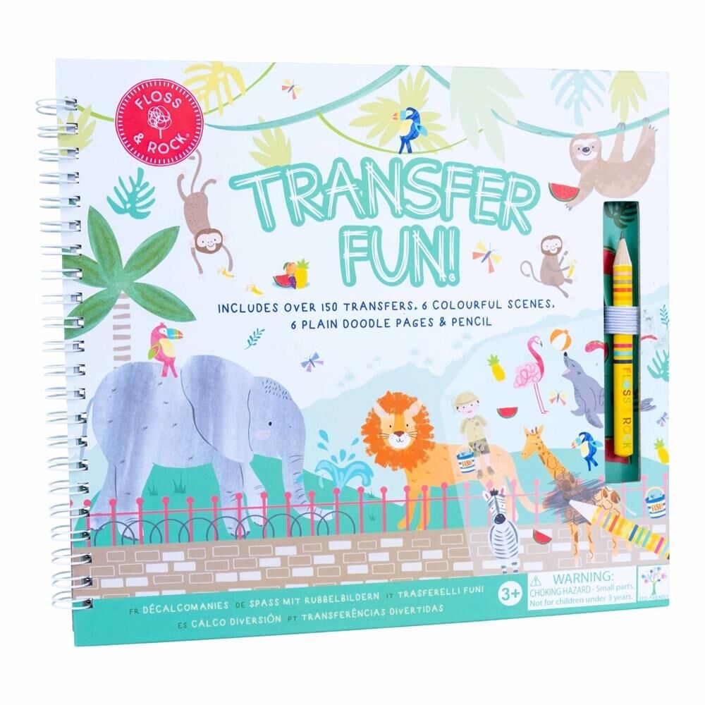 FLOSS & ROCK Transfer Fun Aktivite Kitabı / Jungle
