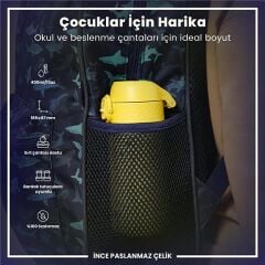 ION8 - Paslanmaz Çelik Çocuk Suluk - Sarı - 400 Ml - Sızdırmaz