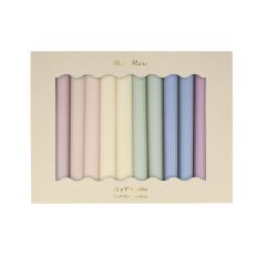 Meri Meri - Pastel Taper Candles - Pastel Masa Mumları (12'Li)