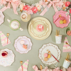 Meri Meri - Ladurée Paris Side Plates - Ladurée Paris Tabaklar (M) (8'Li)