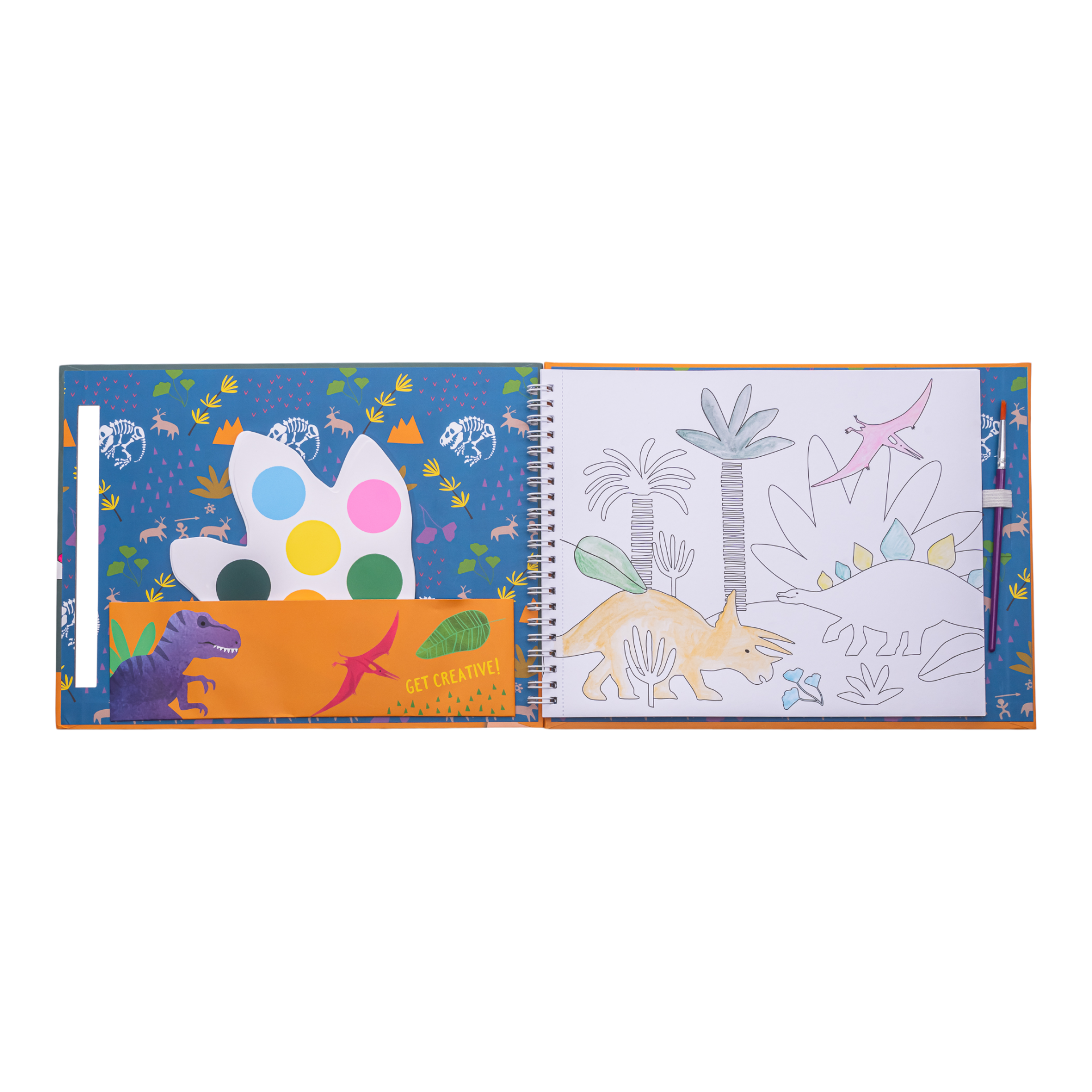 Sulu Boyalı Boyama Kitabı / Dino *YENİ*